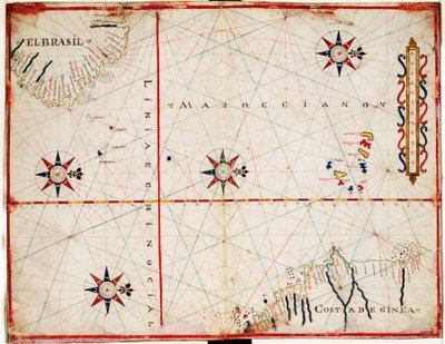 Mapa del Atlántico central de Joan Oliva