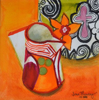 Jarra y cuenco Art Deco, 2000 de Joan Thewsey