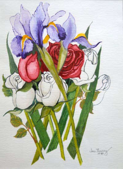 Iris y rosas, 2007 de Joan Thewsey