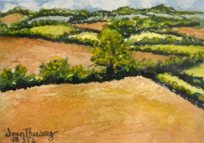 Pequeño paisaje de Suffolk, 2000 de Joan Thewsey