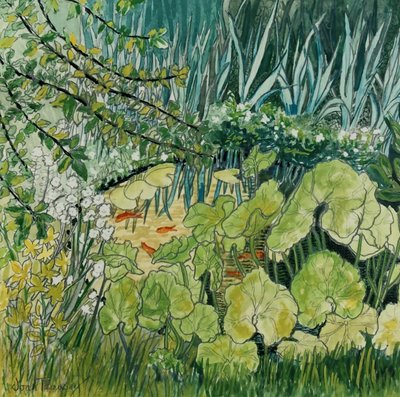 Estanque con Peces Dorados de Joan Thewsey