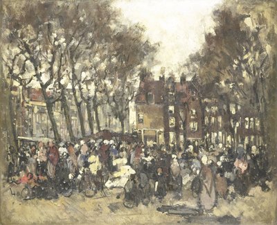 El Noordermarkt de Ámsterdam de Joannes Barnardus Antonius Maria Westerwoudt