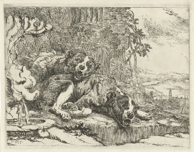Dos perros mentirosos Perros (título de la serie) de Joannes Fijt