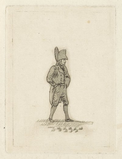 Hombre con una puñalada en la cabeza de Joannes Pieter Visser Bender
