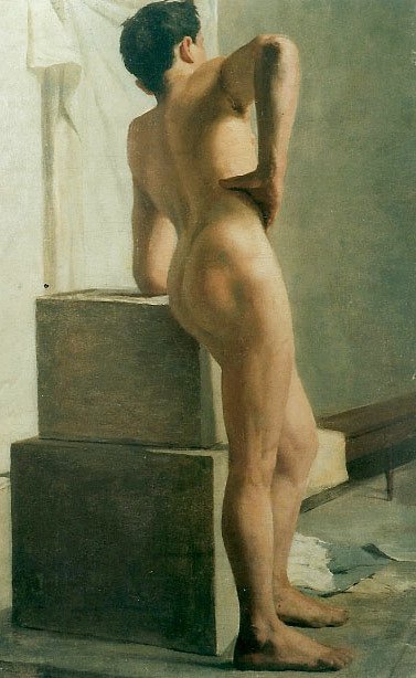 Desnudo masculino visto desde atrás de Joao Batista da Costa