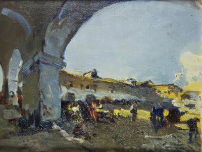 Mercado en Vilanova i la Geltrú de Joaquim Mir i Trinxet