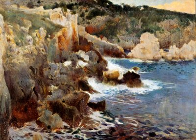 Cala encantada (Mallorca, Mallorca). Pintura de Joaquim Mir i Trinxet (1873-1940), circa 1901. Óleo sobre lienzo. Barcelona, Museo Nacional de Arte de Cataluña de Joaquin Mir Trinxet