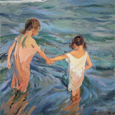 Niños en el mar de Joaquin Sorolla y Bastida