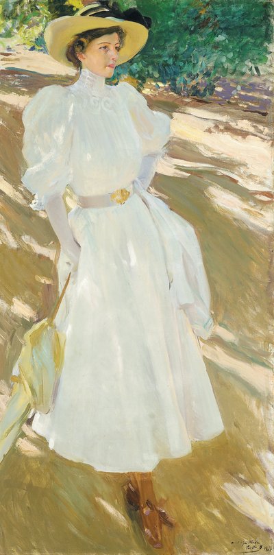 María en La Granja de Joaquín Sorolla