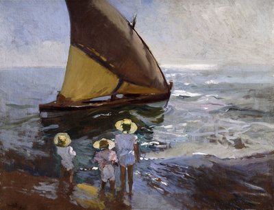 En la playa, Valencia de Joaquín Sorolla