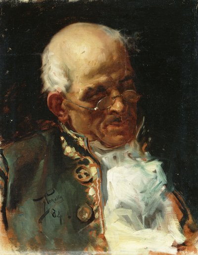 Retrato de un caballero, 1884 de Joaquín Sorolla