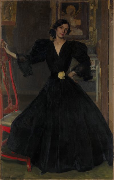 Señora de Sorolla de negro de Joaquín Sorolla