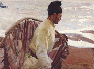 Pescador de camarones, Valencia, 1908 de Joaquín Sorolla