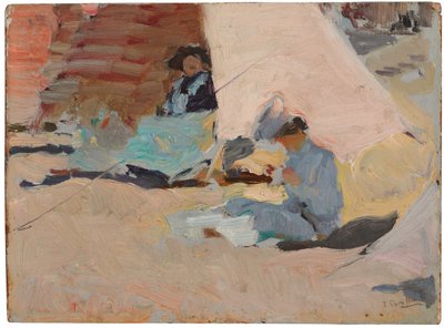 La playa, Biarritz de Joaquín Sorolla