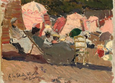 La Playa, Biarritz, 1906 de Joaquín Sorolla