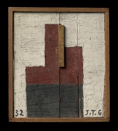 Forma en tierra siena y negro de Joaquin Torres Garcia