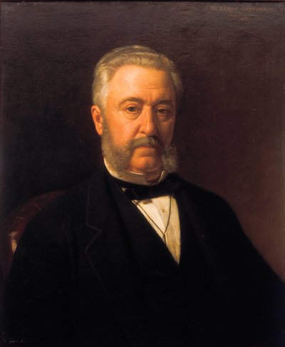 Retrato de Ramon Campoamor (1817-1901), poeta romántico. Pintura de Joaquín Espalter y Rull (1809-1880). Annees 1870. Ateneo de Madrid. de Joaquín Espalter y Rull