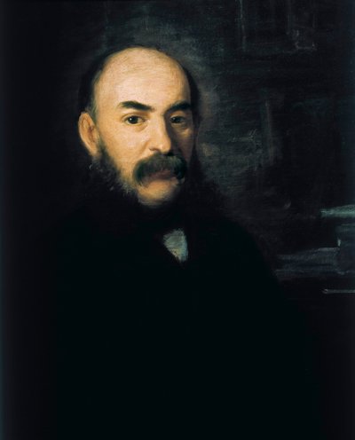 Portrait of Jose Amador de los Rios y Serrano, painting by Joaquin Espalter y Rull. de Joaquín Espalter y Rull