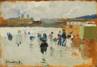 La playa de La Concha, San Sebastián de Joaquín Sorolla