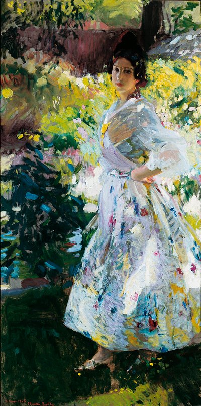 María vestida de labradora valenciana de Joaquín Sorolla