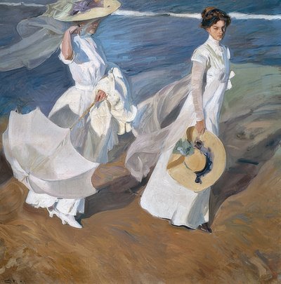 Paseo a lo largo de la costa. 1909 de Joaquín Sorolla