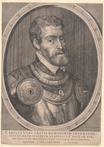 Emperador del Sacro Imperio Romano Germánico Carlos V (imprimir) de Jodocus The Younger Hondius