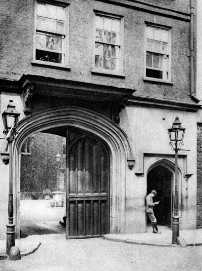Puerta del siglo XVI a la Cartuja, Londres, 1926-1927 de Joel