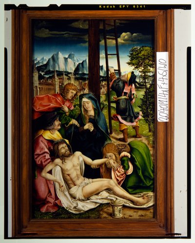 La lamentación por Cristo muerto (panel) de Joerg the Elder Breu
