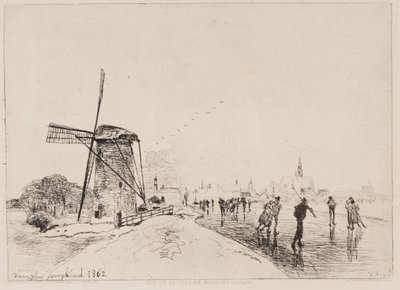 Vista de la Ciudad de Maaslins de Johan Barthold Jongkind