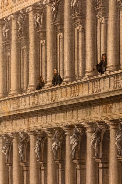 Vista de la Piazzetta, Venecia, hacia 1730-35 (Óleo sobre lienzo) de Johan Anton Richter