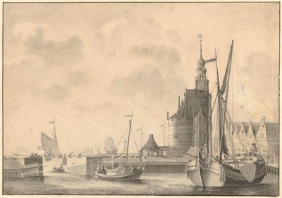 El puerto de Hoorn de Johan Antonie Kaldenbach