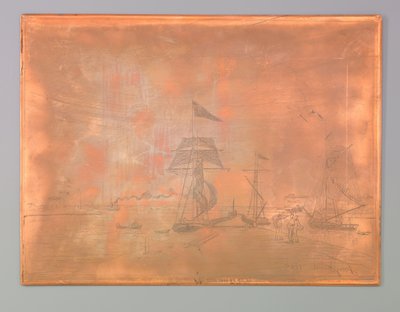 Embarcadero en el puerto de Honfleur de Johan Barthold Jongkind (signed by artist)
