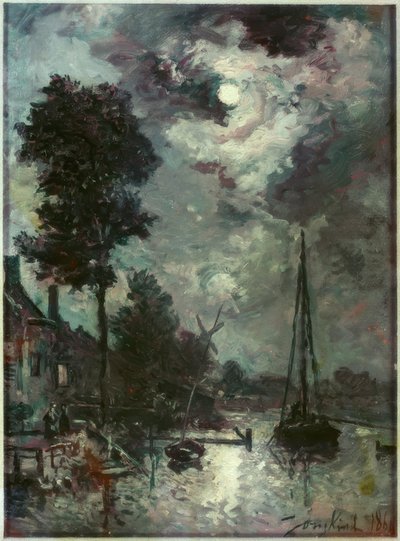 Luz de luna de Johan Barthold Jongkind