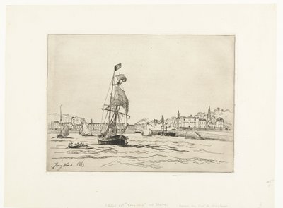 El puerto de Honfleur de Johan Barthold Jongkind