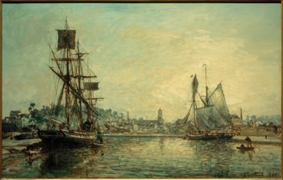 El puerto de Honfleur de Johan Barthold Jongkind