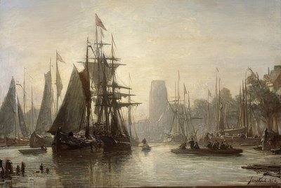 El puerto de Róterdam de Johan Barthold Jongkind