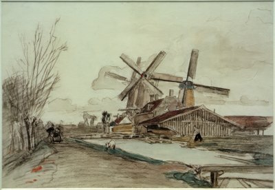 Los molinos de Stolk, Róterdam de Johan Barthold Jongkind