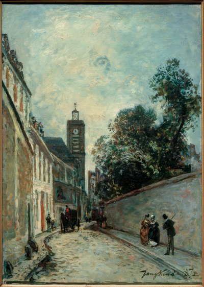 La Rue de l’Abbé-de-l’Épée y la iglesia Saint-Jacques du de Johan Barthold Jongkind