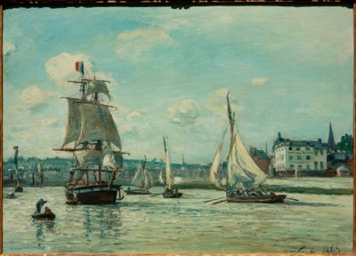 Entrada al puerto de Honfleur de Johan Barthold Jongkind