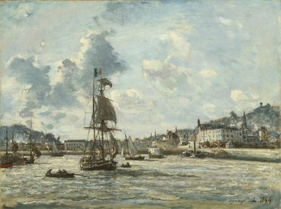 Entrada al puerto de Honfleur, 1863-64 de Johan Barthold Jongkind