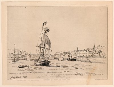 Entrada al puerto de Honfleur de Johan Barthold Jongkind
