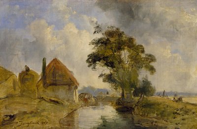 Alrededores de Breda, 1857 de Johan Barthold Jongkind