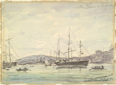 Escena del puerto, Marsella de Johan Barthold Jongkind