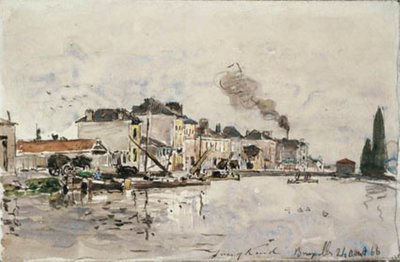 El canal en Bruselas de Johan Barthold Jongkind
