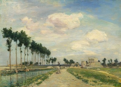 Camino de sirga. 1864 de Johan Barthold Jongkind