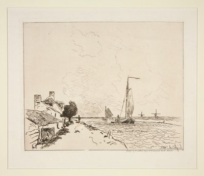 ¿Los dos barcos? navegar (Los dos veleros) de Johan Barthold Jongkind
