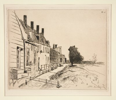 Casas Junto al Canal de Johan Barthold Jongkind