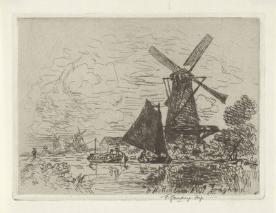 Molinos de viento cerca de Rotterdam de Johan Barthold Jongkind