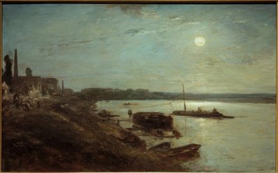 Luz de luna sobre el Sena de Johan Barthold Jongkind