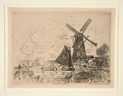 Molinos en Holanda (Molinos en Holanda) de Johan Barthold Jongkind